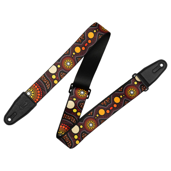 Levy's Down Under Series 2" Poly Guitar Strap, Sunset