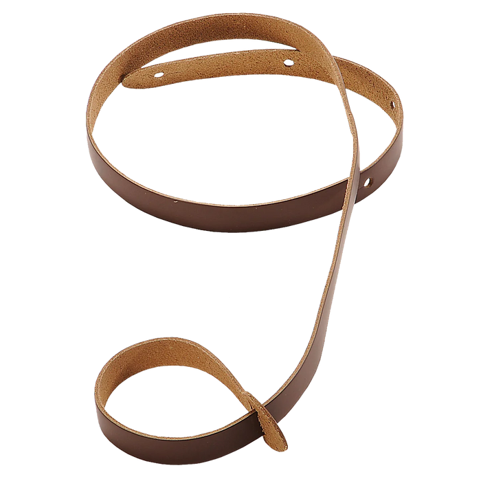 Levy's Mandolin Series 3/4" Wide Genuine Leather Mandolin Strap, Brown