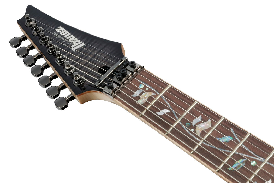 Ibanez RG8527BRE - RG j.custom 7-String Electric Guitar w/Case - Black Rutile