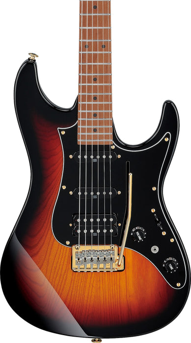 Ibanez AZ2204AGTFB - AZ Prestige 6-String Electric Guitar w/Case - Tri Fade Burst Flat