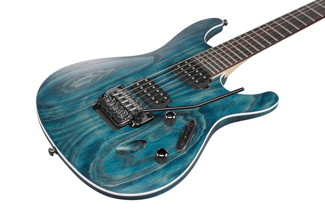 Ibanez S520AHOBF - S Standard 6-String Electric Guitar  - Cosmic Blue Stained Flat