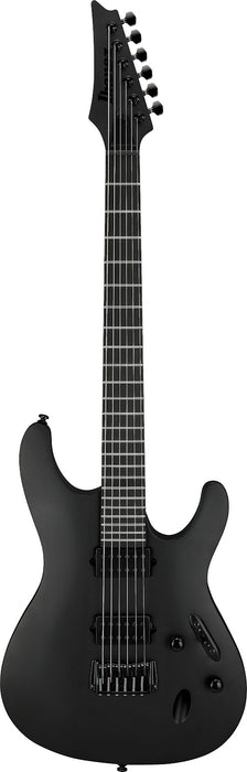 Ibanez S721RBBKF - S Iron Label 6-String Electric Guitar - Black Flat