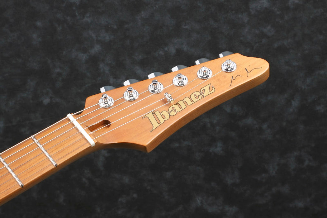 Ibanez MM1TAB - Martin Miller Signature 6-String Electric Guitar w/Case - Transparent Aqua Blue