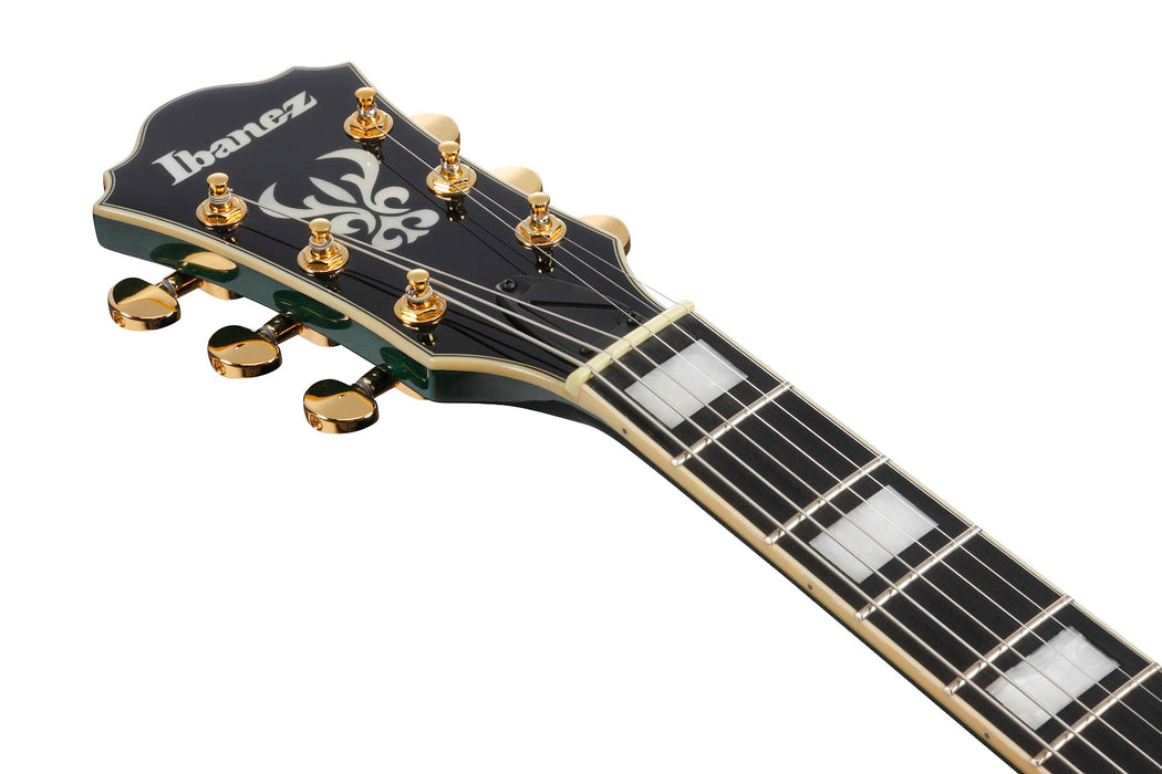 Ibanez AS93FMTMG - AS Artcore Expressionist 6-String Electric Guitar - Transparent Moss Green
