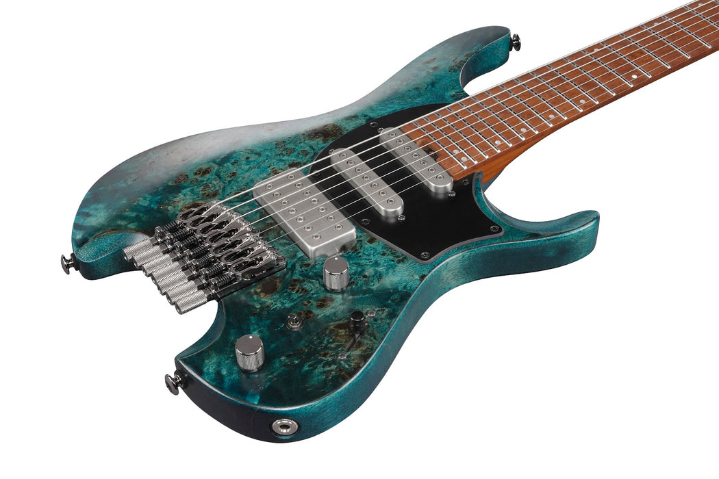 Ibanez Q547PBCOL - Q Standard 7-String Electric Guitar w/ Bag - Cosmic Blue Low Gloss
