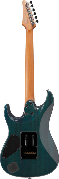 Ibanez MMN1TAB - Martin Miller Signature 6-String Electric Guitar w/Case - Transparent Aqua Blue