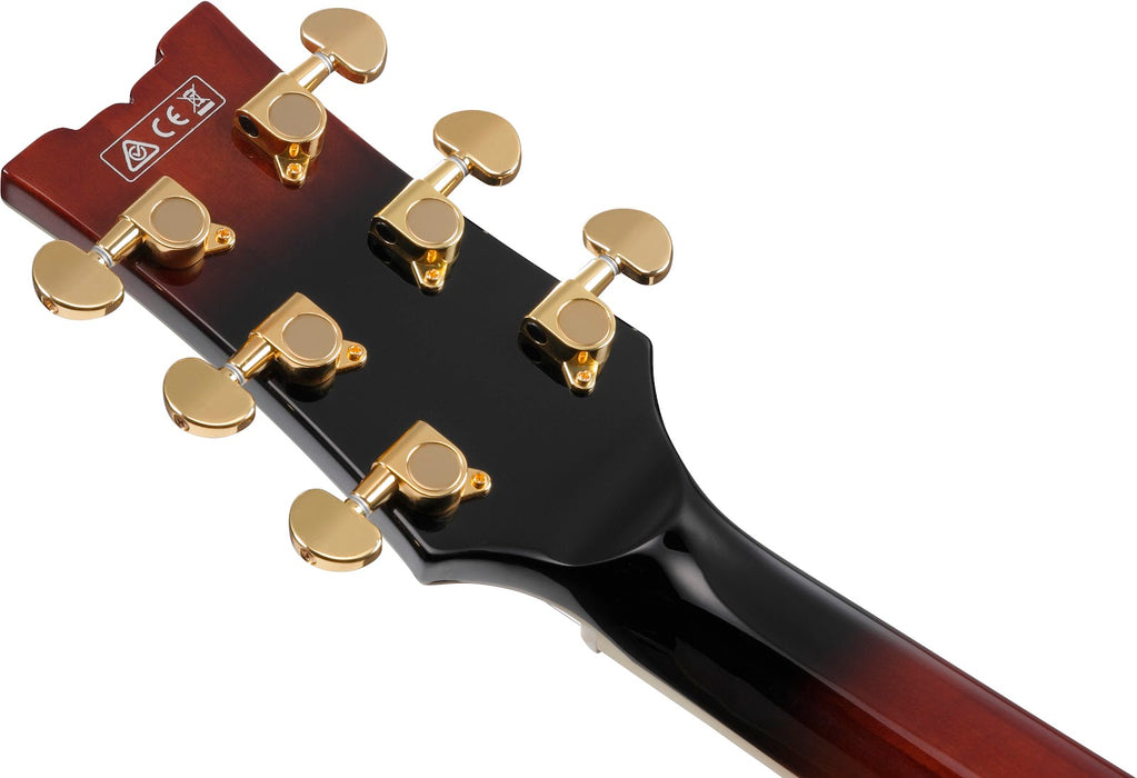 Ibanez AM153QADBS - AM Artstar 6-String Electric Guitar w/Case - Dark Brown Sunburst