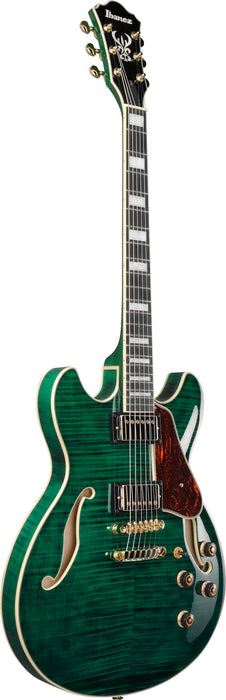 Ibanez AS93FMTMG - AS Artcore Expressionist 6-String Electric Guitar - Transparent Moss Green
