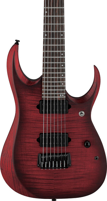 Ibanez RGD721FAWUF - RGD 7-String Electric Guitar - Stained Wine Red Bust Flat