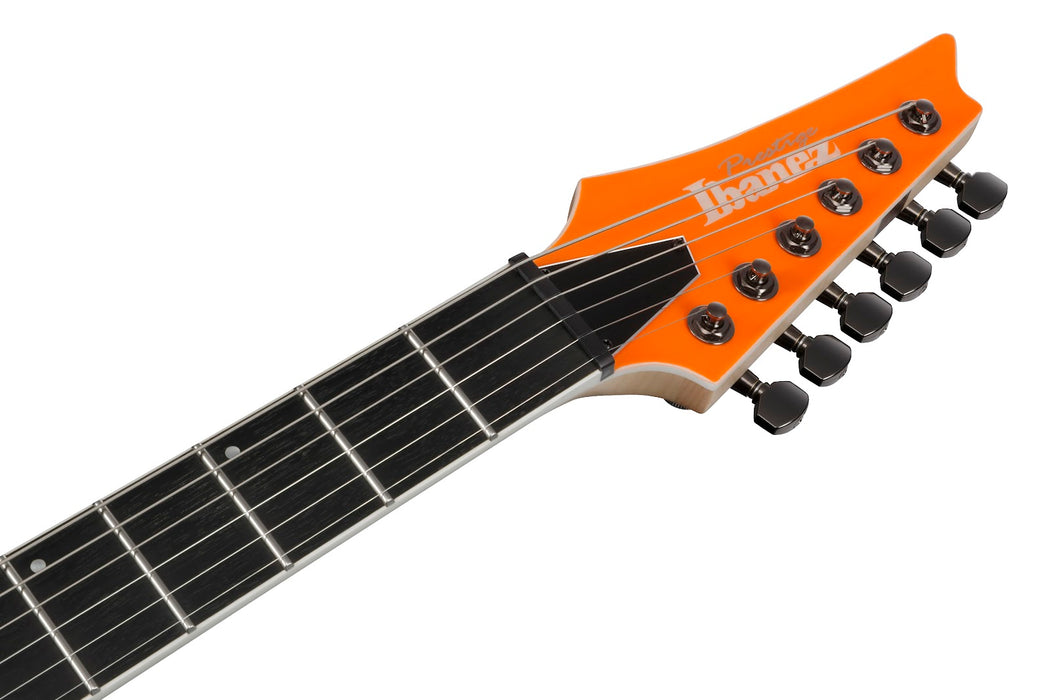 Ibanez RGR5221RTFR - RG Prestige 6-String Electric Guitar w/Case - Transparent Fluorescent Orange