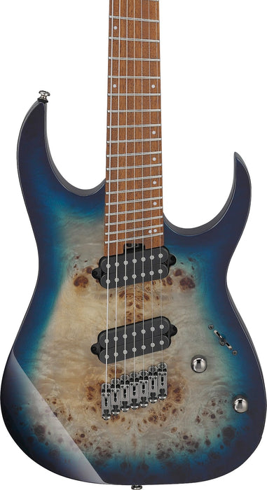Ibanez RGMS7PBCBS - RG Multi Scale 7-String Electric Guitar - Cosmic Blue Starburst