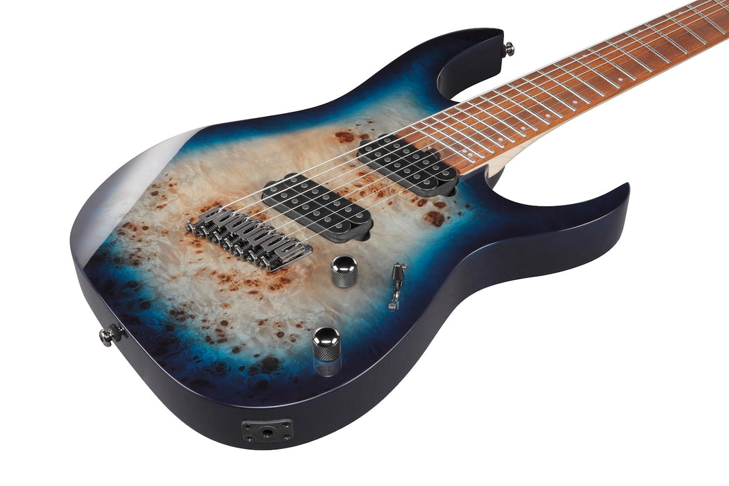 Ibanez RGMS7PBCBS - RG Multi Scale 7-String Electric Guitar - Cosmic Blue Starburst