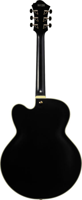 Ibanez PM3CBKL - Pat Metheny Signature 6-String Electric Guitar w/Case - Black Low Gloss