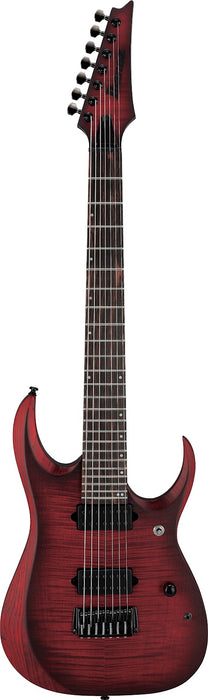 Ibanez RGD721FAWUF - RGD 7-String Electric Guitar - Stained Wine Red Bust Flat