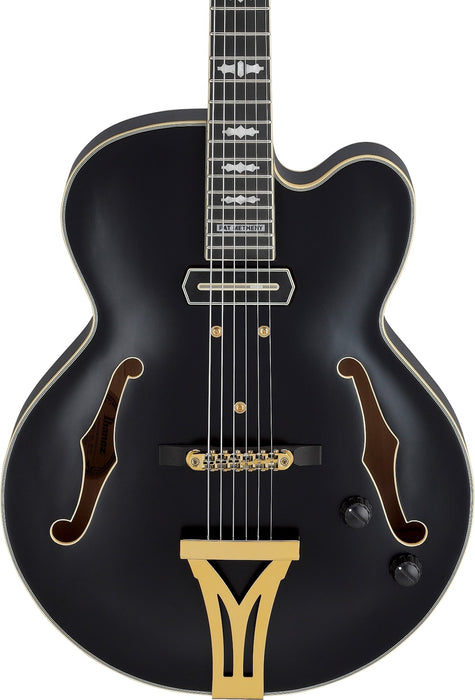 Ibanez PM3CBKL - Pat Metheny Signature 6-String Electric Guitar w/Case - Black Low Gloss