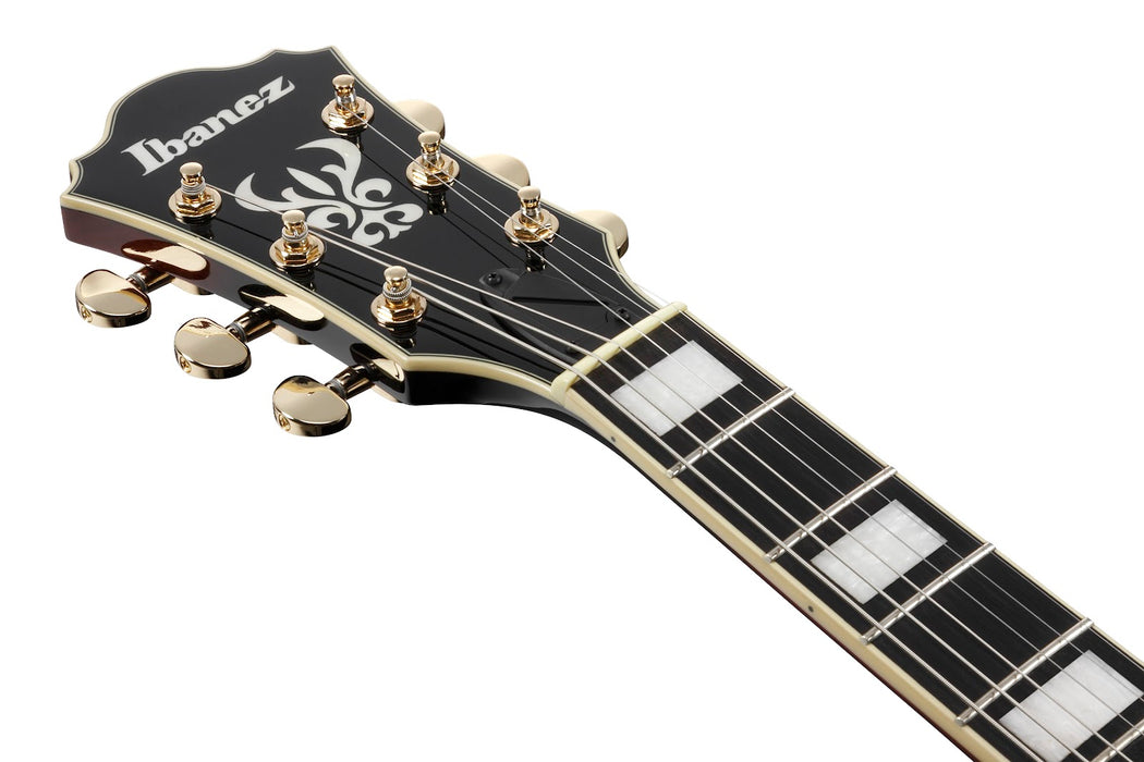 Ibanez AG95QA Artcore Expressionist - Dark Brown Sunburst