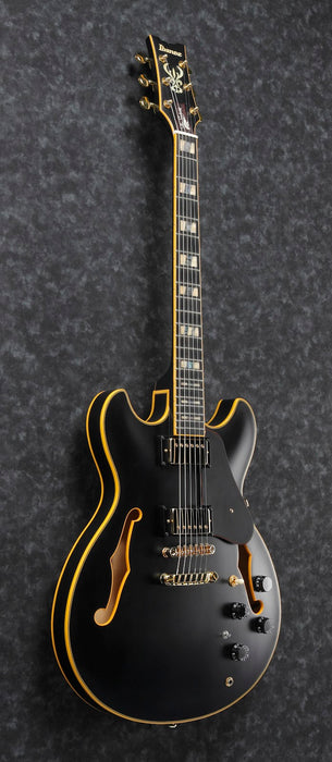Ibanez JSM20BKL - John Scofield Signature 6-String Electric Guitar w/Case - Black Low Gloss