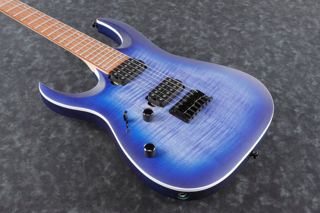 Ibanez RGA42FMLBLF - RGA Standard 6-String Electric Guitar - Blue Lagoon Burst Flat