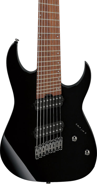 Ibanez RGMS8BK - RG Multi Scale 8-String Electric Guitar - Black