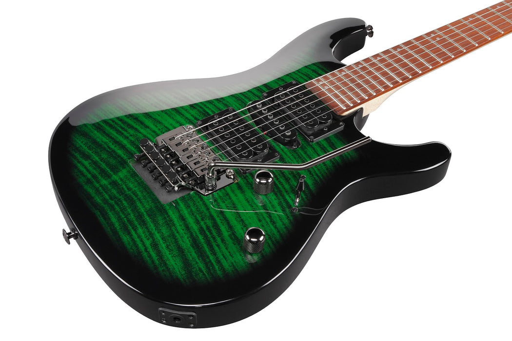 Ibanez KIKOSP3TEB - Kiko Loureiro Signature 6-String Electric Guitar - Transparent Emerald Burst