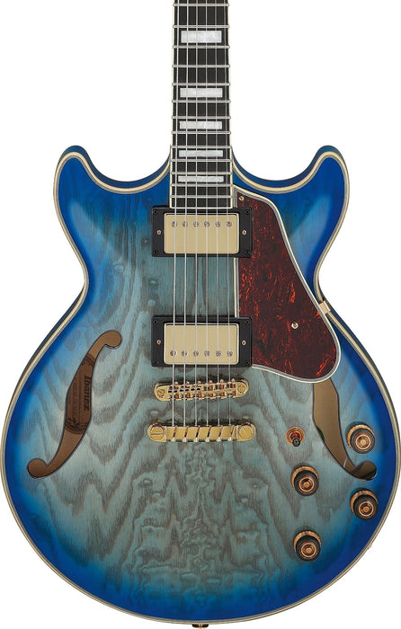 Ibanez AM93QAJBB - AM Artcore Expressionist 6-String Electric Guitar - Jet Blue Burst