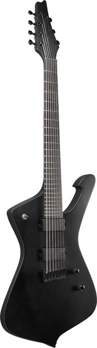 Ibanez ICTB721BKF Iceman Iron Label - Black Flat W/Bag