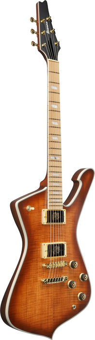 Ibanez IC420MFMCML - Iceman 6-String Electric Guitar w/Bag - Caramel Burst Low Gloss