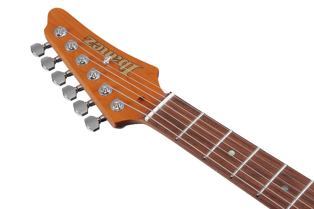 Ibanez MMN1TAB - Martin Miller Signature 6-String Electric Guitar w/Case - Transparent Aqua Blue