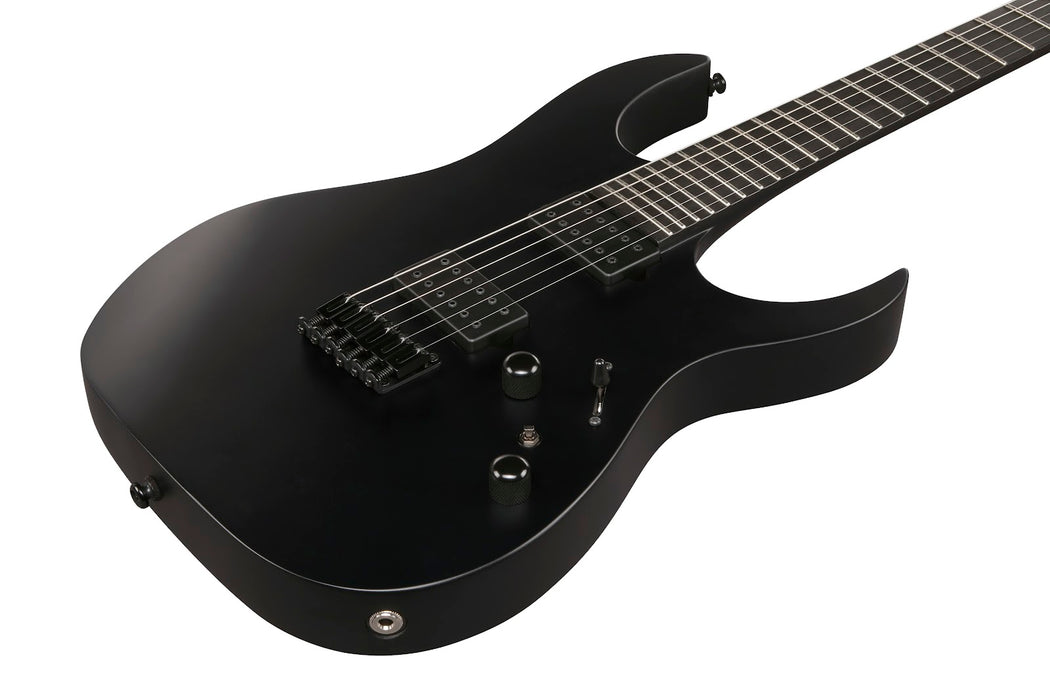 Ibanez RGRTB621BKF RG Iron Label 6str Electric Guitar - Black Flat