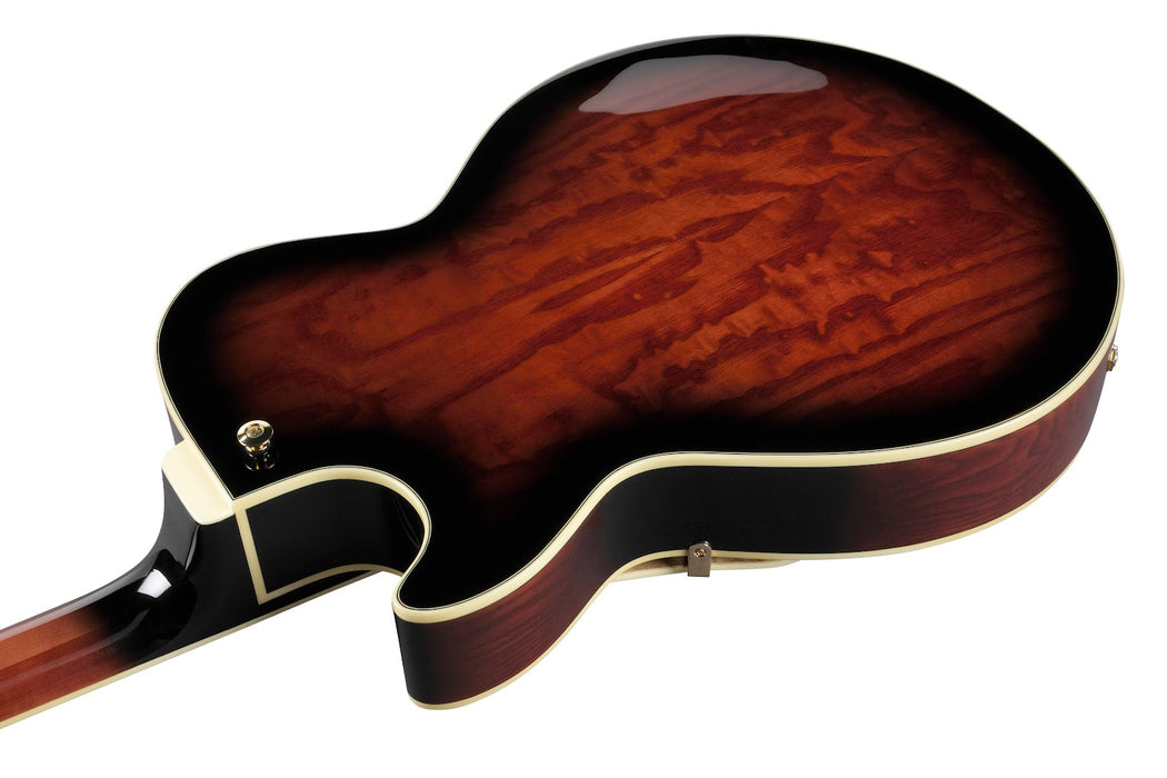 Ibanez AG95QA Artcore Expressionist - Dark Brown Sunburst