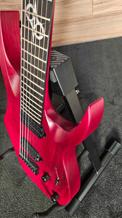 Solar A2.7 7 Strings Guitar w/ Solar Hardshell Case, Satin red - Used
