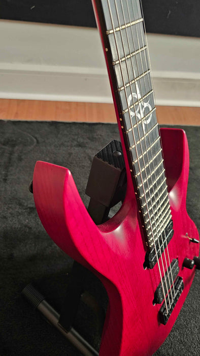 Solar A2.7 7 Strings Guitar w/ Solar Hardshell Case, Satin red - Used