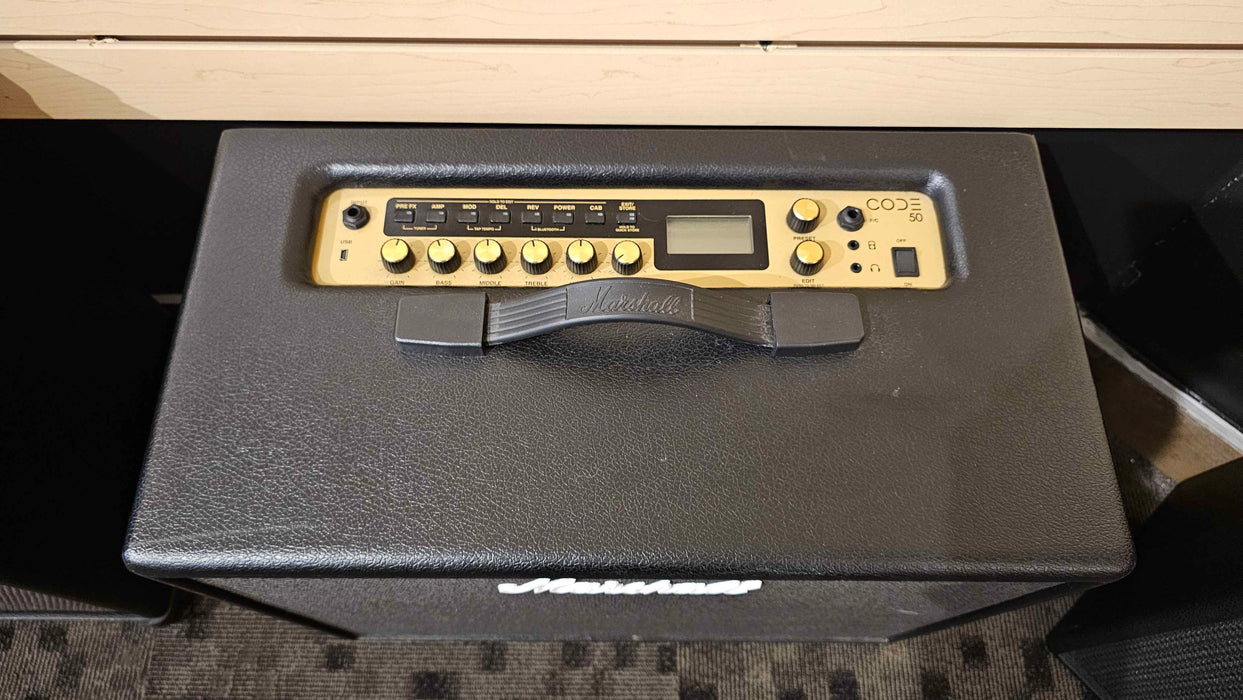 Marshall Code CODE50 50-Watt 1x12" Digital Modeling Guitar Combo - Used