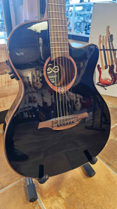 LAG Tremontane T118ASCE Acoustic-Electric Guitar with LAG Hardshell Case, Black - Used