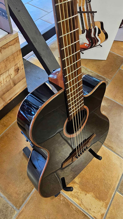 LAG Tremontane T118ASCE Acoustic-Electric Guitar with LAG Hardshell Case, Black - Used