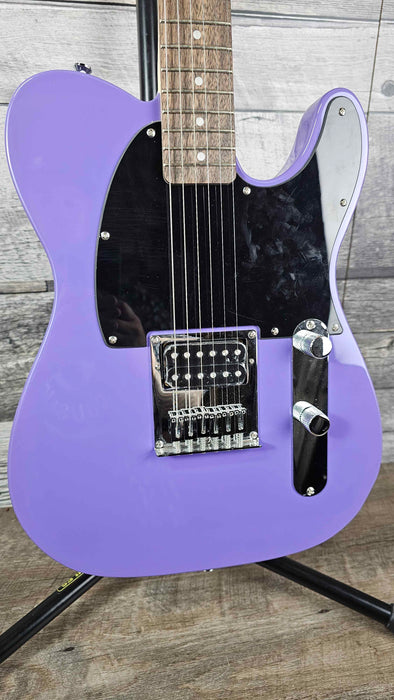 Squier Sonic Esquire H, touche Laurel, pickguard noir, ultraviolet - Démo