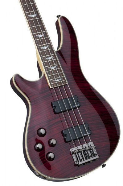 Schecter Omen Extreme-4 Left-Handed Black Cherry