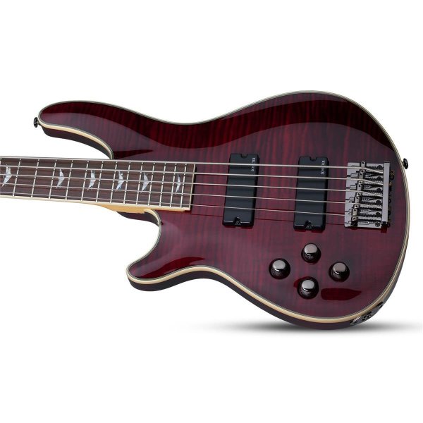 Schecter Omen Extreme-5 Left-Handed Black Cherry