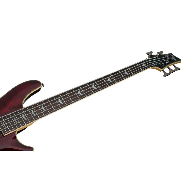 Schecter Omen Extreme-5 Left-Handed Black Cherry