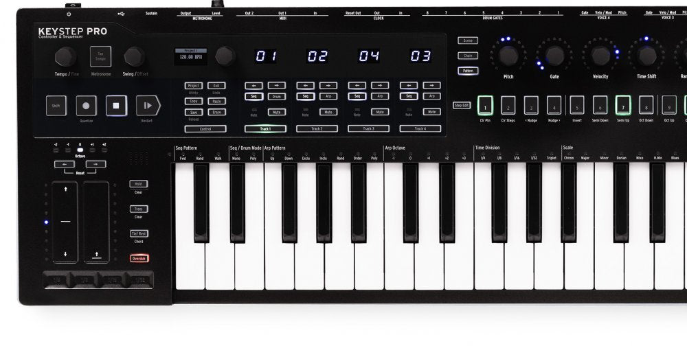 Arturia Limited Edition Keystep Pro Chroma 37-Key All-In-One Step Sequencer & Controller Keyboard - Black