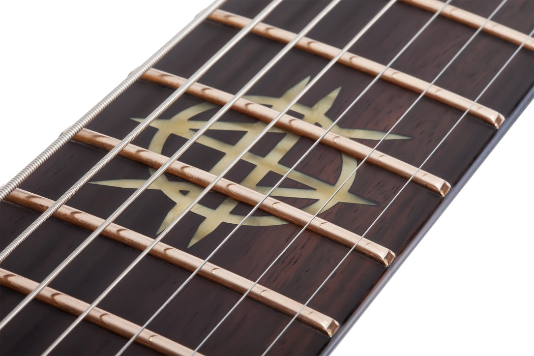 Schecter Synyster Gates Custom 7-String Temolo Headless Electric Guitar, Oak Green Metallic