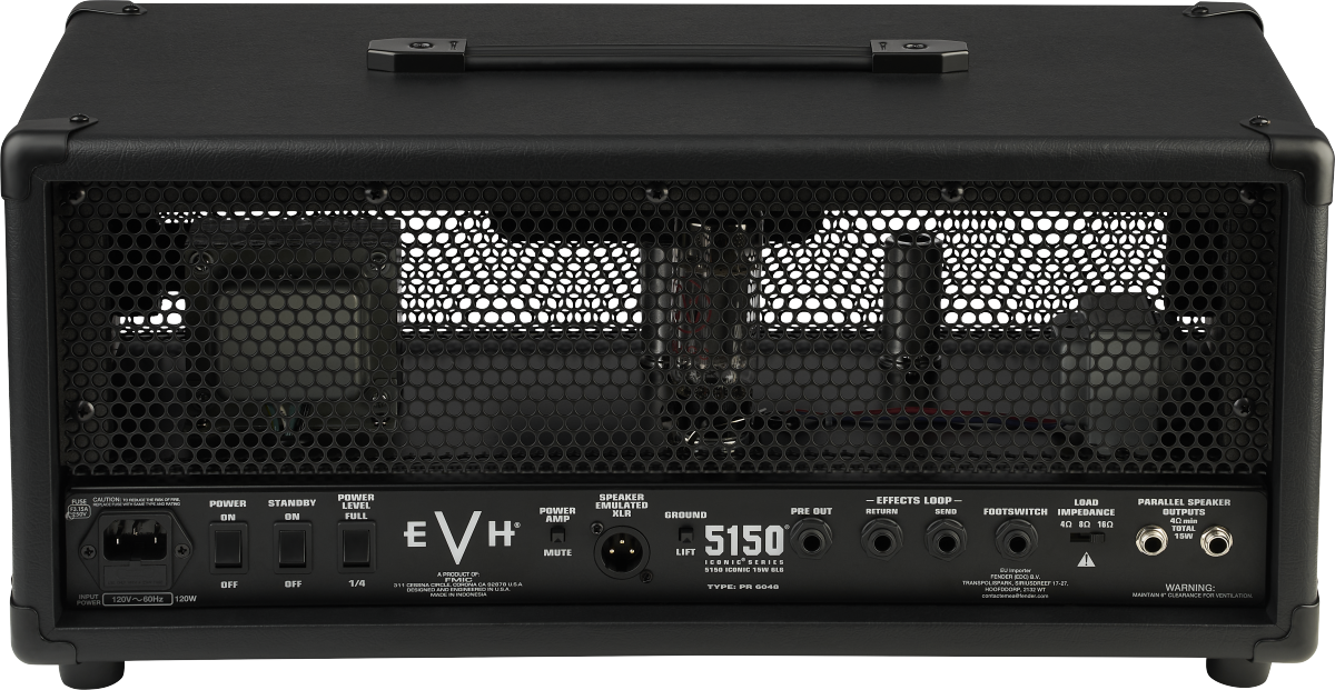 Tête EVH 5150 Iconic Series 15 W 6L6, noire