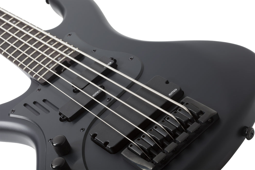 Schecter Stiletto-5 Stealth Pro Left-Handed Satin Black