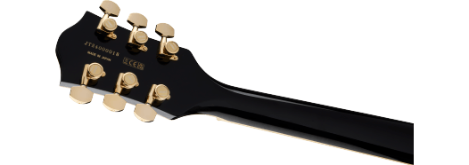 Gretsch Broadkaster LX Center Block w/ String-Thru Bigsby and Gold Hardware, Ebony Fingerboard, Black