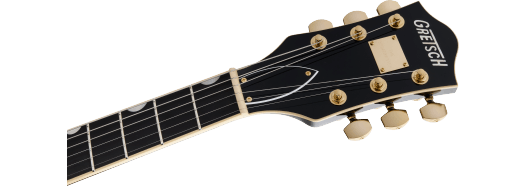 Gretsch Broadkaster LX Center Block w/ String-Thru Bigsby and Gold Hardware, Ebony Fingerboard, Black