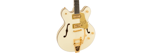 Gretsch Falcon Center Block LTD w/ String-Thru Bigsby and Gold Hardware, Ebony Fingerboard, Vintage White