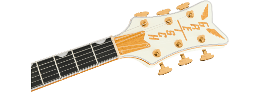 Gretsch Falcon Center Block LTD w/ String-Thru Bigsby and Gold Hardware, Ebony Fingerboard, Vintage White