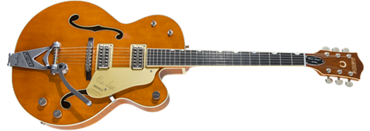 Gretsch G6120T-BSSMK Brian Setzer Signature Nashville Hollow Body '59 "Smoke" w/ Bigsby, Ebony Fingerboard, Smoke Orange