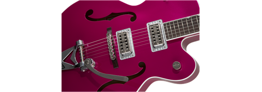 Gretsch G6120T-HR Brian Setzer Signature Hot Rod Hollow Body w/ Bigsby, Rosewood Fingerboard, Candy Magenta