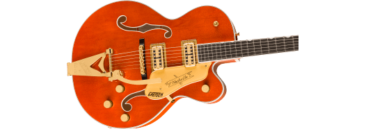 Gretsch Nashville Hollow Body w/ String-Thru Bigsby and Gold Hardware, Ebony Fingerboard, Orange Stain